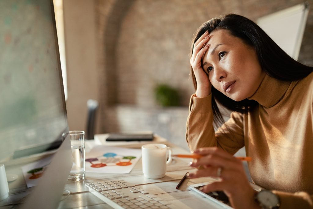 Commercante parisienne en difficulté